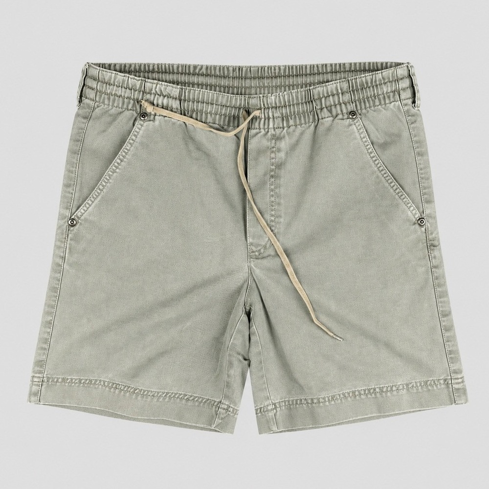 Liz Claiborne Lizwear Jeans Sage Green Drawstring Cotton Shorts Size S